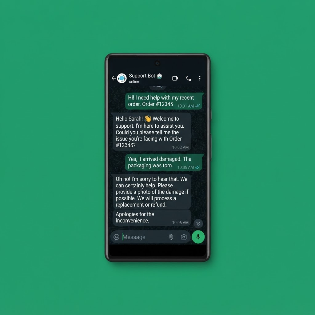 Atendente de IA 24h — exemplo