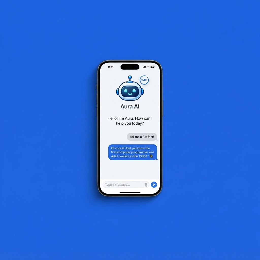 Atendente de IA 24h — interface